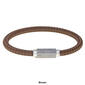 Mens Lynx Damascus Steel & Silicone Bracelet - image 2