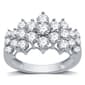 Nova Star(R) Sterling Silver 2ctw. Lab Grown Diamond Cluster Ring - image 1