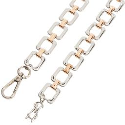 Womens Steve Madden Square Two-Tone Chain Belt