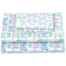 Ashley Cooper&#40;tm&#41; Pastel Butterfly Percale Sheet Set