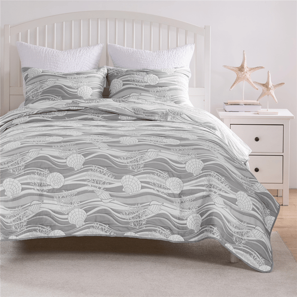 Greenland Home Fashions™ Dover Reversible Coastal Coverlet Set