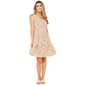 Womens beachlunchlounge Sleeveless Print Tier Crinkle Rayon Dress - image 1