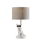 Simplee Adesso Sunny Cat Table Lamp with Light Grey Shade - image 1