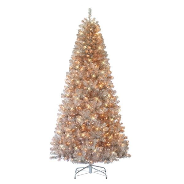 Puleo International 7.5ft. Pre-lit Rose Gold Tree - image 