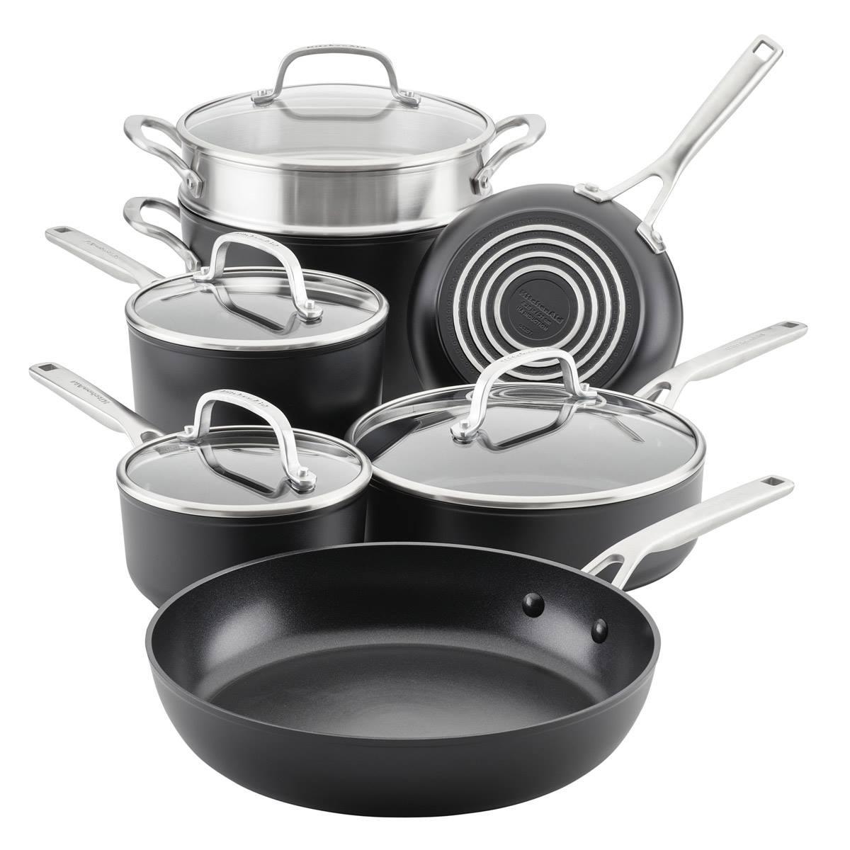 KitchenAid(R) Hard-Anodized Induction 11pc. Cookware Set