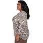 Plus Size Alfred Dunner Luxe Be A Lady Ribbed Leopard Blouse - image 4
