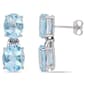 Sophia B 12 2/3ctw. Blue Topaz Sky Post Earrings - image 1