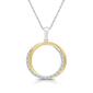 Nova Star&#40;R&#41; Two-Tone Lab Grown Diamond Intertwined Circle Pendant - image 1