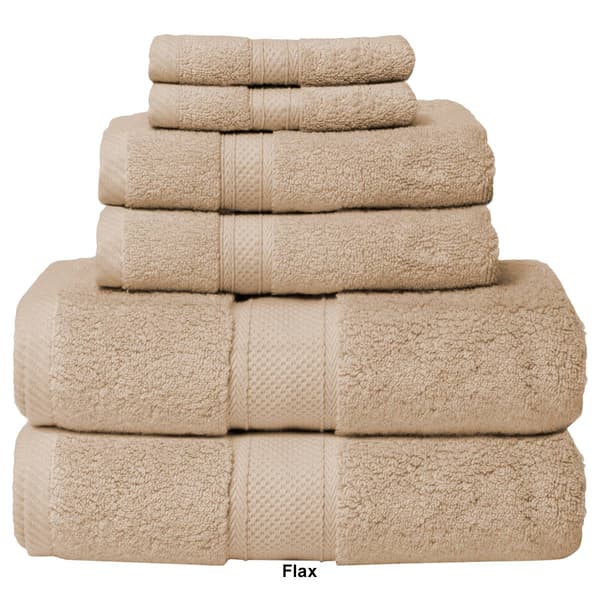 Zero Twist Hotel 6pc. Bath Towel Set