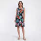 Womens Nina Leonard Sleeveless Floral Pocket Shift Dress - image 1