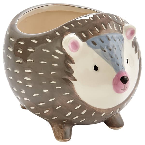 Ceramic Hedgehog Planter - image 