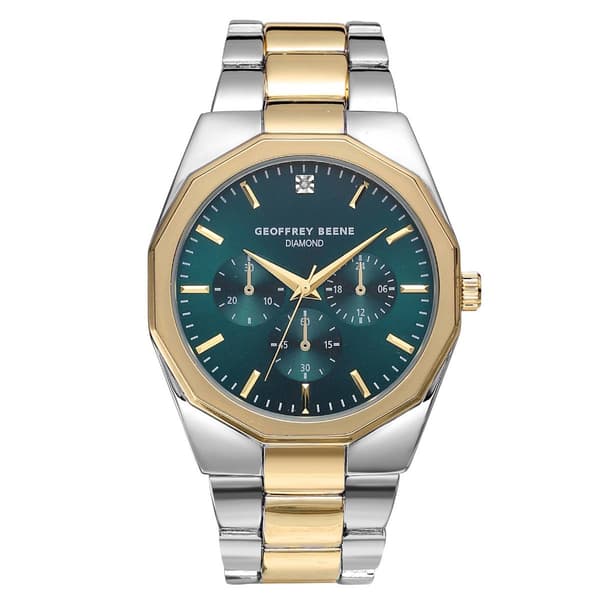 Mens Geoffrey Beene Diamond Dial Bracelet Watch - GBA0048TTG - image 