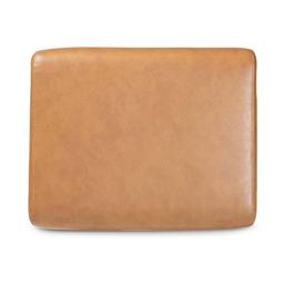 Baxton Studio Bianca Tan Faux Leather Effect Ottoman