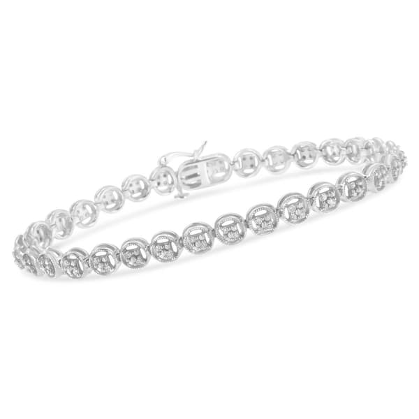 Diamond Classics&#8482; 1/4ctw. Diamond Circle Frame Tennis Bracelet