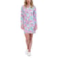Womens Stella Parker 3/4 Sleeve Half Zip Neck UVF Shift Dress - image 1