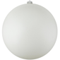 Northlight 8in. Matte White Shatterproof Christmas Ball Ornament - image 1