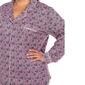 Plus Size White Mark Long Sleeve Heart Print Pajama Set - image 5