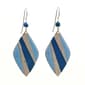 Silver Forest Silver & Blue Color Block Diamond-Shape Earrings - image 1