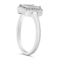 Haus of Brilliance 1/5ctw Princess Cut Diamond Halo Promise Ring - image 4