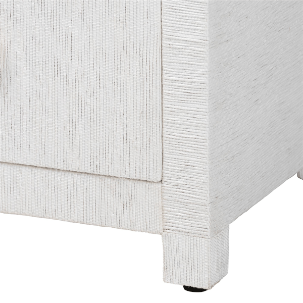bali & pari Xavier Grasscloth Tall Storage Cabinet