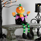 Northlight Sitting Plush Jack o Lantern Halloween Figure - 14in. - image 2