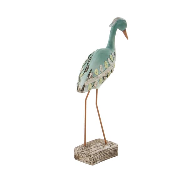 9th & Pike&#174; Light Blue Bird Coastal Sculpture