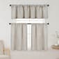 Linen Blend Light Filtering Kitchen Curtain Set - image 1