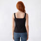 Juniors Madden Girl Square Neck Side Ruch Split Hem Tank Top - image 4