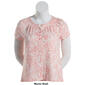 Plus Size Hasting & Smith Short Sleeve Paisley Peasant Top - image 4