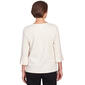 Womens Alfred Dunner Neutral Territory Heat Set Diamond Knit Tee - image 2