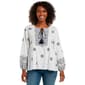 Petite Architect(R) 3/4 Sleeve Boho Peasant Blouse - image 1