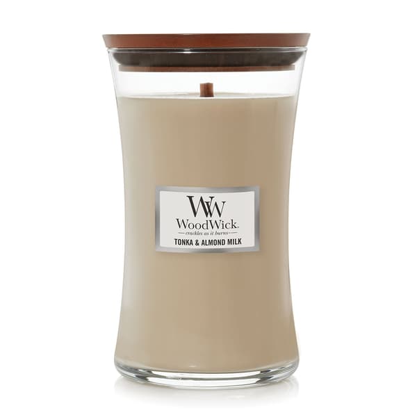 WoodWick&#40;R&#41; 21.5oz. Tonka and Almond Milk Jar Candle - image 