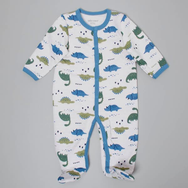 Baby Boy &#40;NB-9M&#41; baby views&#40;R&#41; Dino Quilted Footed Sleeper - image 