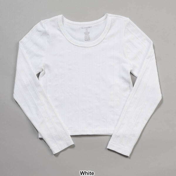 Girls &#40;7-16&#41; No Comment Long Sleeve Seamless Round Neck Tee