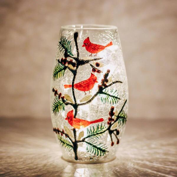 A Cheerful Giver&#40;R&#41; Triple Cardinal Vase w/ LED Lights - image 