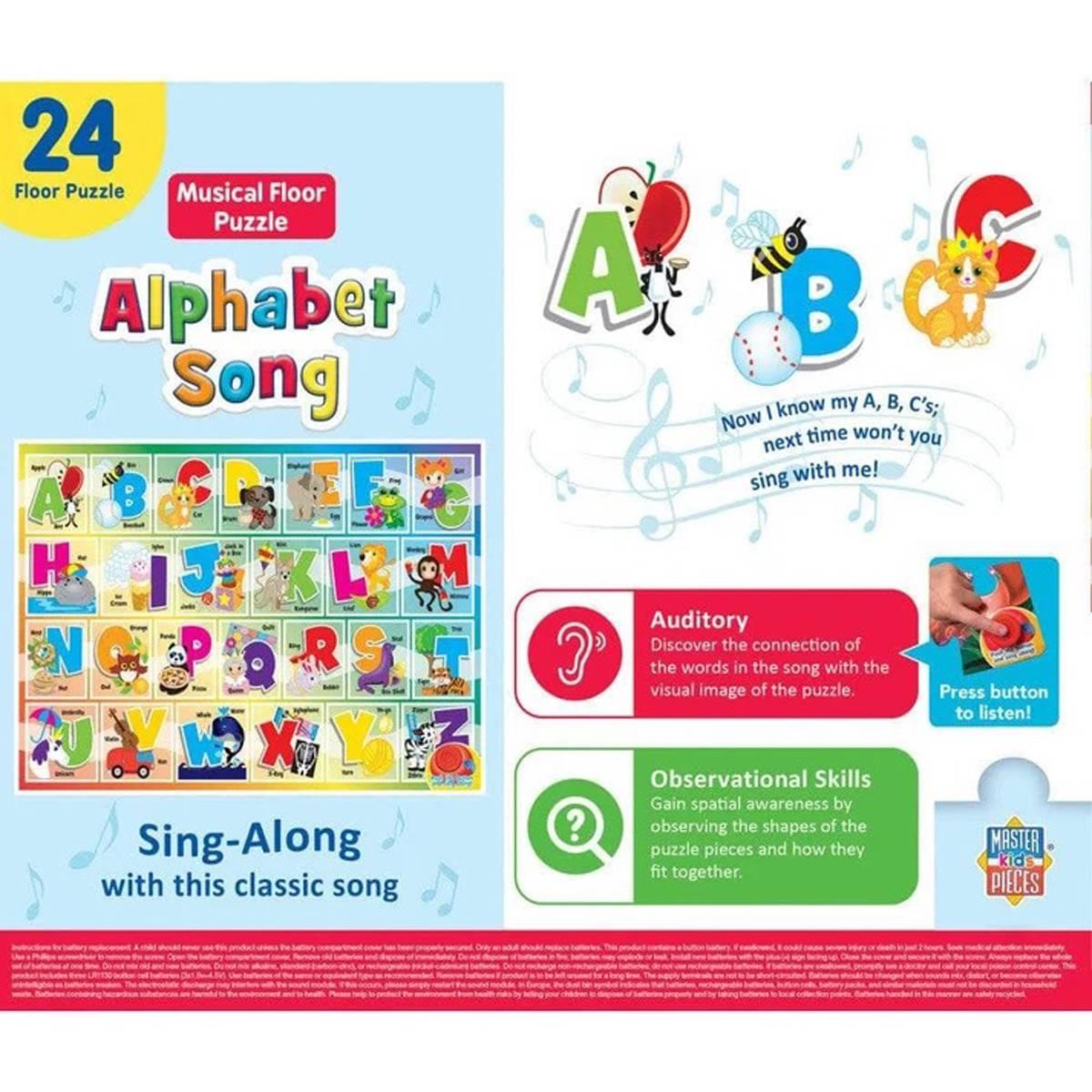 MasterPieces Sing Along Alphabet 24pc. Sound Puzzle