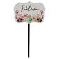 Northlight Seasonal Floral Welcome Outdoor Metal Garden Stake - image 1
