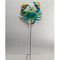 Metal Crab Stained Glass Crab Garden Stake - image 1