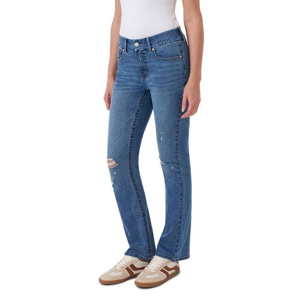 Womens Seven7 High Rise Bootcut Distressed Jeans