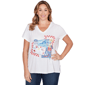 Women''s Ruby Rd. Set Sail Embellished Postcard Graphic Tee - image 1