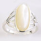 Ashley Cooper(tm) Silver Mother of Pearl Oblong Ring - image 1