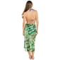 Womens Cover Me Green Palm Long Mesh Sarong Pareo Swim Cover-Up - image 3