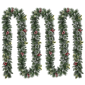 Puleo International 20ft. Adorned Snowy Silverton Pine Garland - image 1