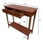 eccostyle&#8482; 2-Tier Solid Bamboo Console Table with Drawer - image 2