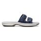 Womens Clarks&#174; Breeze Piper Navy Slide Sandals - image 2
