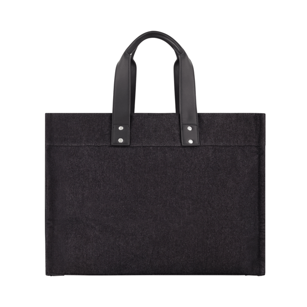 True Religion Large Washed Black Denim Tote