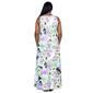 Plus Size 24/7 Comfort Apparel Floral Scoop Neck Maxi Dress - image 3