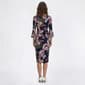 Womens Connected Apparel Flounce Sleeve Side Ruched Sheath Dress - image 2