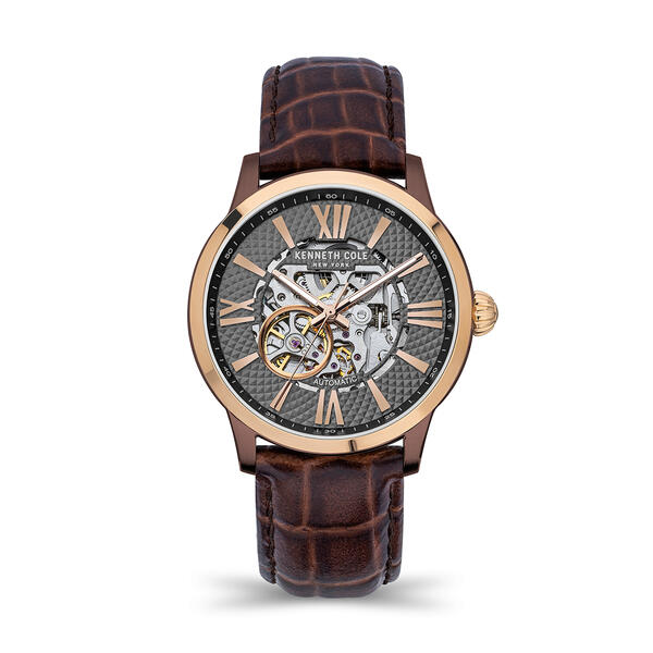 Mens Kenneth Cole&#40;R&#41; Skeleton Automatic Watch - KCWGE2122404 - image 