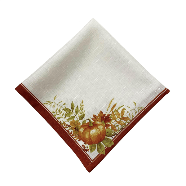 Threadmade Autumn Pumpkin Grove Fall Napkins - Set of 4